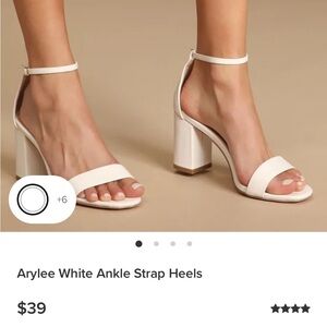 White block sandal heels